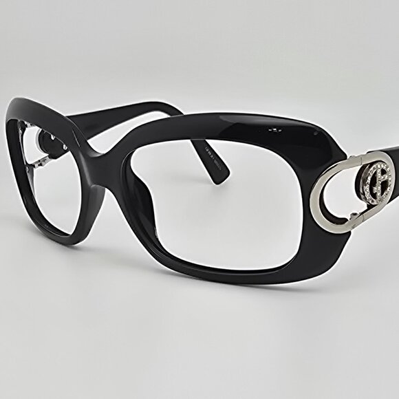 Giorgio Armani GA654/S D28BN Black Rhinestone Sunglasses Frame w Case Italy 57mm main image 11